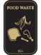 Front - Food Waste - Black & Gold