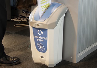 Nexus® 30-Litre Confidential Paper Waste Bin in Office
