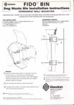Fido 25 Installation Instructions - Permanent Wall Mounting