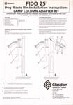 Fido 25 Installation Instructions - Lamp Column Adapter Kit