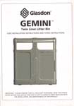 Gemini Litter Bin User Installation and Fixing Instructions