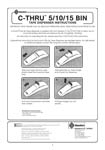 C-Thru 5/10/15 Bin Tape Dispenser Instructions