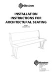 Installation Instructions For Architectural Seating