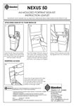 Nexus 50 A4 Moulded Portrait Sign Kit Instruction Leaflet