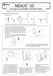 Nexus 50 A4 Sign Kit Assembly Instructions