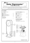 Solar Signmaster Spares Instructions