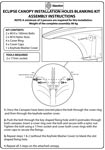Eclipse Canopy Installation Holes Blanking Kit Assembly Instructions
