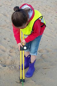 2nd Ansdell Rainbows Group during their Recycling Challenge on Lytham St Annes Beach.