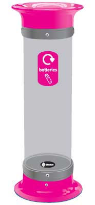 C-Thru™ 10L Battery Recycling Bin