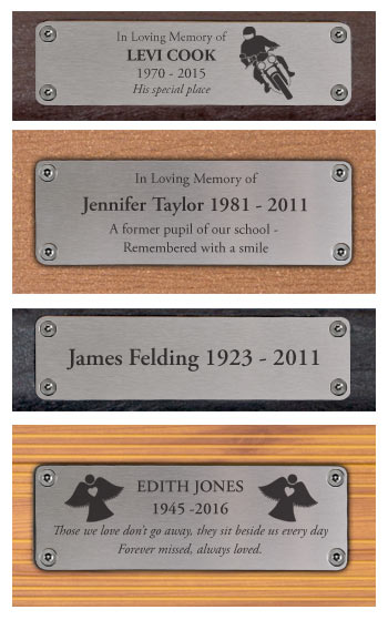 memorial plaque examples