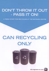 Envoy recycling bin poster