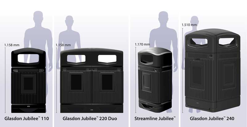 The Glasdon Jubilee Range in Size