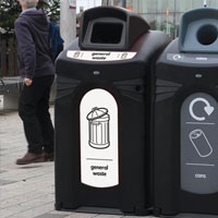 Nexus 240 general waste and can recycling bin