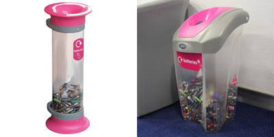 C-Thru™ 5L Battery Recycling Bin & C-Thru Nexus® 30 Battery Recycling Bin