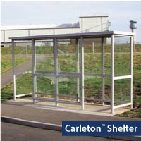 Carleton smokers shelter