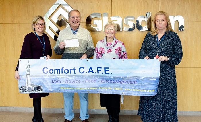 Comfort Cafe Cheque Presentation