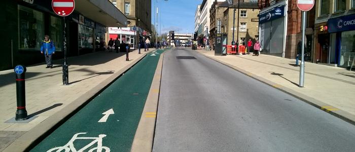 Cycle Lane in City