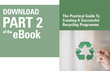 front cover of part two of the Glasdon eBook - A Guide to Creating a Successful Recycling Programme