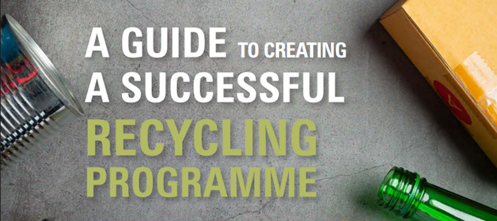 front page of the glasdon guide to a successful recycling programme eBook