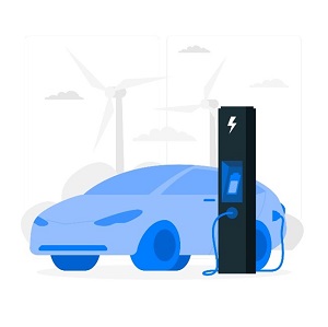 Illustration of EV Charging