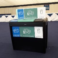 Evolution Trio Recycling Bin at St Andrews