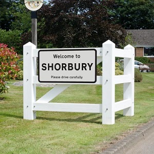 Image of Glasdon Gateway with Welcome to Shorbury sign