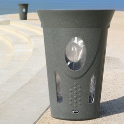 nexus 30 recycling bin with blue paper waste graphics on an office floor