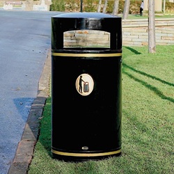 nexus 30 recycling bin with blue paper waste graphics on an office floor