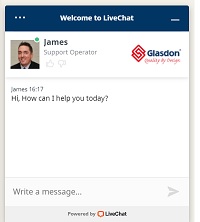 Glasdon Live Chat Facility - speak to an expert