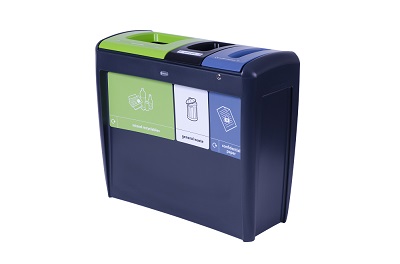 Nexus® Evolution Trio Recycling Station - ideal for busy indoor environments