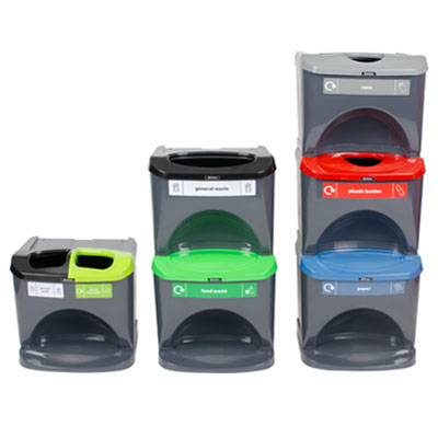 Nexus® Stack - stackable recycling bins by Glasdon
