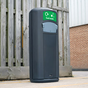 nexus city 35 recycling food waste bin near a waste storage area