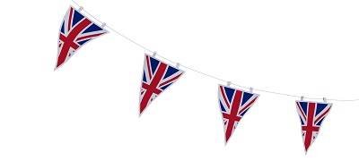 Union Jack Bunting - celebrating The Queen's Platinum Jubilee 2022