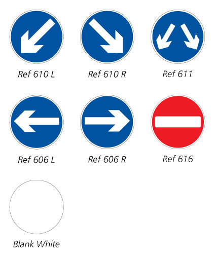 What is this? 300mm Sign Face Options