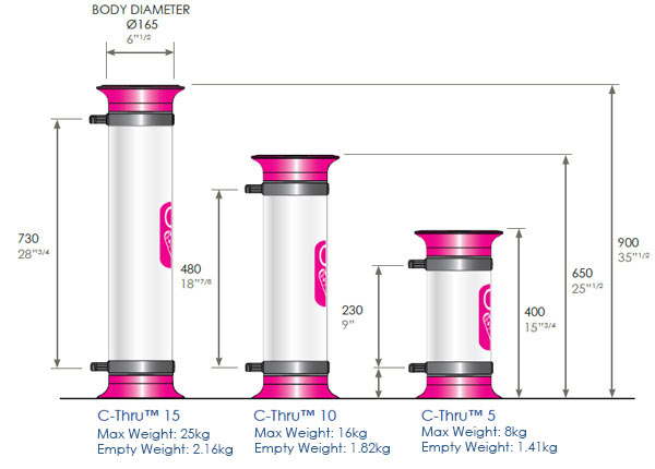 C-Thru 5 10 15 product dimension diagram