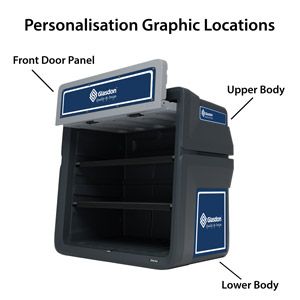 What is this? Nova™ Storage Bunker - Areas for Personalisation