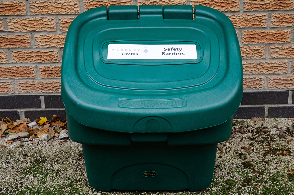 Nestor™ 90 Grit Bin with personalised top graphic  