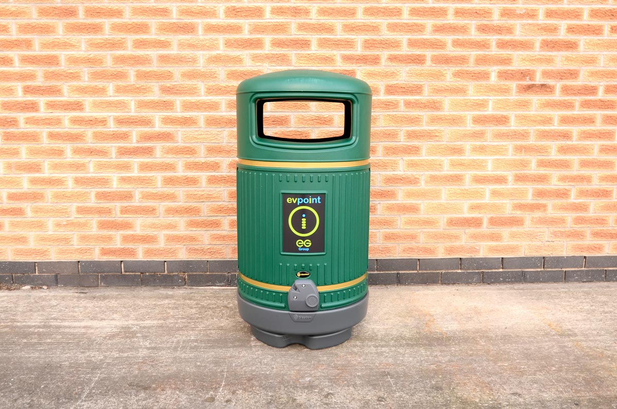 Topsy Royale™ Litter Bin with personalised front graphic