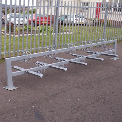 Bi-Stander™ Ground-Fixed Double-Sided Cycle Stand