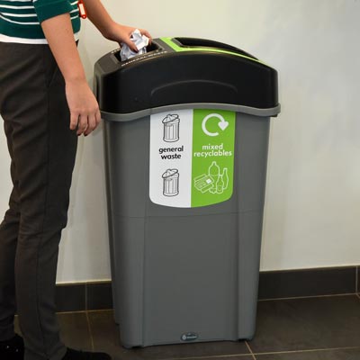 Nexus® Shuttle Food Waste Recycling Bin - Pedal Operated - Glasdon, Inc.