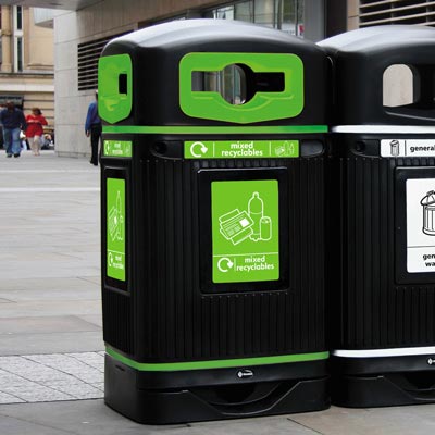 Glasdon Jubilee™ 110 Mixed Recyclables Recycling Bin