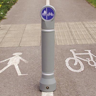 Mini-Ensign™ Bollard Compliant to Passive Safety Standard: BS EN 12767:2019 (Impactapol® model only)