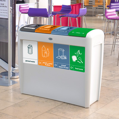 Nexus® Evolution Quad Recycling Bin