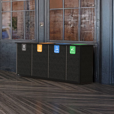 Origin® Infinity Quad 400 Litre Recycling Station 4 Waste Streams