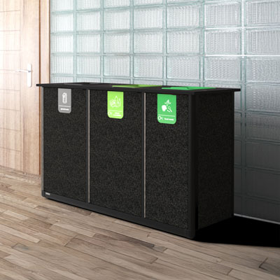 Origin® Infinity Trio 290 Litre Recycling Station 3 Waste Streams
