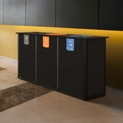 Origin® Infinity Trio 330 Litre Recycling Station 3 Waste Streams