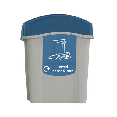 Eco Nexus® 60 Mixed Paper & Card Recycling Bin & Express Delivery