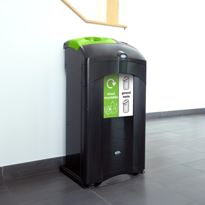 Nexus® 100 Duo General Waste / Mixed Recyclables Bin