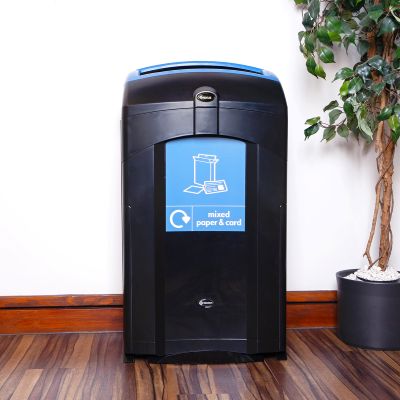 Nexus&reg; 100 Mixed Paper & Card Recycling Bin - Black