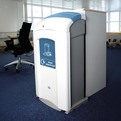 Nexus® 100 Mixed Paper & Card Recycling Bin - Grey